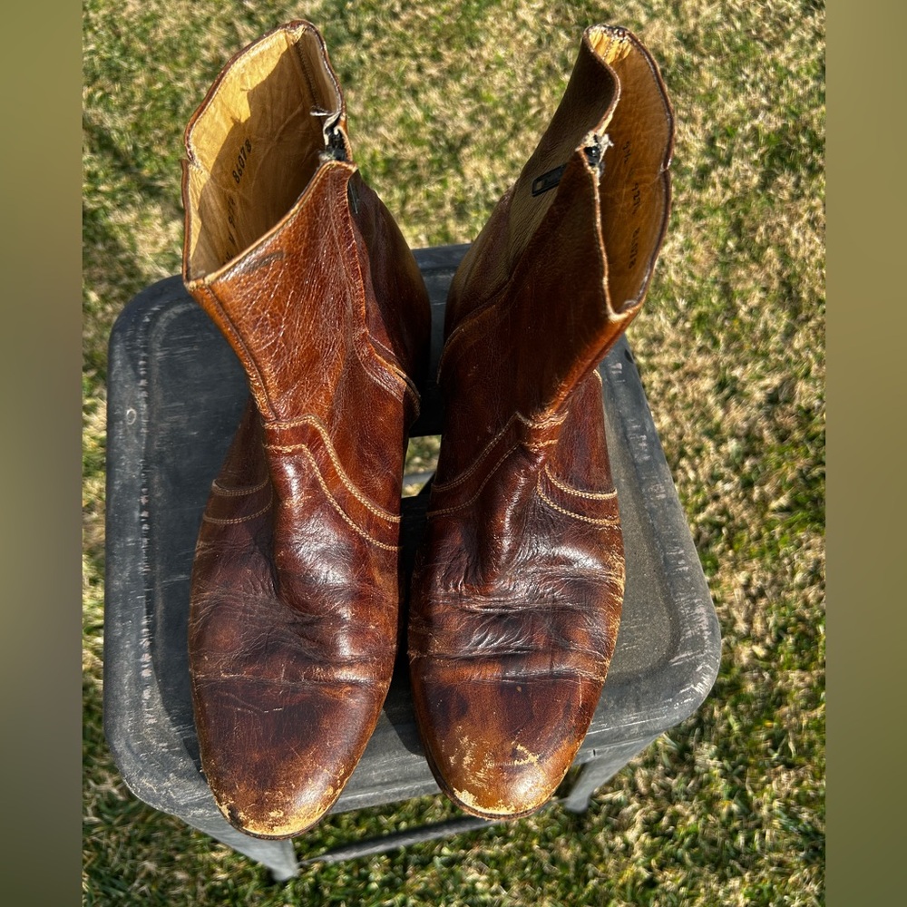 Florsheim burgundy ankle boots size - 9.5